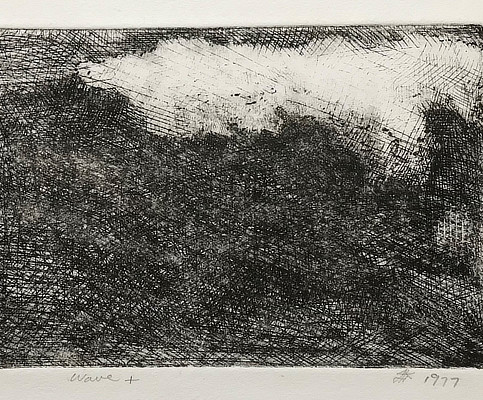 etching of a wave